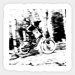 mountain bike downhill Sticker